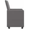 Valgomojo Kėdės su Ratukais 2 pcs Pilka 57 x 66 x 94 cm