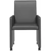 Valgomojo Kėdės su Ratukais 2 pcs Pilka 57 x 66 x 94 cm