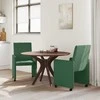 Valgomojo Kėdės su Ratukais 2 pcs Pilkai žalia 57 x 66 x 94 cm