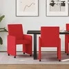 Valgomojo Kėdės su Ratukais 2 pcs Raudona 57 x 66 x 94 cm