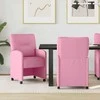 Valgomojo Kėdės su Ratukais 2 pcs Rožinė 57 x 67 x 95 cm
