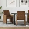 Valgomojo Kėdės su Ratukais 2 pcs Ruda 57 x 66 x 94 cm