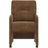Valgomojo Kėdės su Ratukais 2 pcs Ruda 57 x 67 x 95 cm