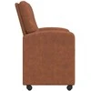 Valgomojo Kėdės su Ratukais 2 pcs Ruda 57 x 67 x 95 cm