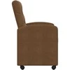Valgomojo Kėdės su Ratukais 2 pcs Ruda 58 x 67 x 97 cm