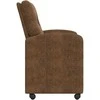 Valgomojo Kėdės su Ratukais 2 pcs Ruda 57 x 67 x 95 cm