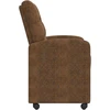 Valgomojo Kėdės su Ratukais 2 pcs Ruda 58 x 67 x 97 cm