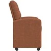 Valgomojo Kėdės su Ratukais 2 pcs Ruda 58 x 67 x 97 cm