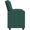 Valgomojo Kėdės su Ratukais 2 pcs Tamsiai žalia 57 x 67 x 95 cm