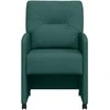 Valgomojo Kėdės su Ratukais 2 pcs Tamsiai žalia 57 x 67 x 95 cm