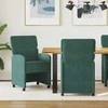 Valgomojo Kėdės su Ratukais 2 pcs Tamsiai žalia 58 x 65 x 98 cm