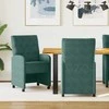 Valgomojo Kėdės su Ratukais 2 pcs Tamsiai žalia 58 x 67 x 97 cm