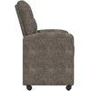 Valgomojo Kėdės su Ratukais 2 pcs Tamsiai pilka 58 x 67 x 97 cm