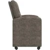 Valgomojo Kėdės su Ratukais 2 pcs Tamsiai pilka 57 x 67 x 95 cm