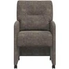 Valgomojo Kėdės su Ratukais 2 pcs Tamsiai pilka 57 x 67 x 95 cm