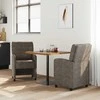 Valgomojo Kėdės su Ratukais 2 pcs Tamsiai pilka 57 x 67 x 95 cm