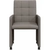 Valgomojo Kėdės su Ratukais 2 pcs Tortora 58 x 65 x 94 cm
