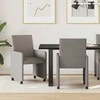 Valgomojo Kėdės su Ratukais 2 pcs Tortora 57 x 66 x 94 cm