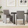 Valgomojo Kėdės su Ratukais 2 pcs Tortora 58 x 65 x 94 cm