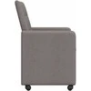Valgomojo Kėdės su Ratukais 2 pcs Tortora 58 x 65 x 94 cm