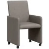 Valgomojo Kėdės su Ratukais 2 pcs Tortora 57 x 66 x 94 cm