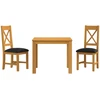 Valgomojo komplektas 3 vnt. Juoda Kietas ąžuolo medis