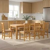 Valgomojo komplektas 9 vnt. Pilka 200 x 100 x 75 cm