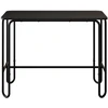 Valgomojo stalas 100 x 50 x 75 cm Apdirbta mediena Juoda