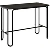 Valgomojo stalas 100 x 50 x 75 cm Apdirbta mediena Juoda