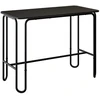 Valgomojo stalas 100 x 50 x 75 cm Apdirbta mediena Juoda