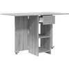 Valgomojo stalas 115 x 70 x 75 cm Apdirbta mediena Pilka Sonoma