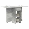 Valgomojo stalas 115 x 70 x 75 cm Apdirbta mediena Betono pilka