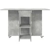 Valgomojo stalas 115 x 70 x 75 cm Apdirbta mediena Betono pilka