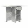 Valgomojo stalas 115 x 70 x 75 cm Apdirbta mediena Betono pilka