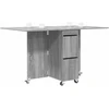 Valgomojo stalas 140 x 80 x 77 cm Apdirbta mediena Pilka Sonoma
