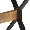 Valgomojo stalas, 140x70x76cm, neapdorota mango mediena