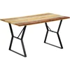 Valgomojo stalas, 140x80x76cm, perdirbtos medienos masyvas