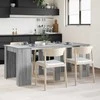 Valgomojo stalas 180 x 85 x 75 cm Apdirbta mediena Pilka Sonoma