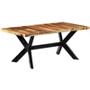 Valgomojo stalas, 180x90x75cm, rausv. dalberg. medienos masyvas