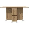 Valgomojo stalas 2 pcs 140 x 80 x 77 cm Apdirbta mediena
