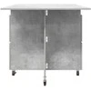 Valgomojo stalas 140 x 80 x 77 cm Apdirbta mediena Betono pilka