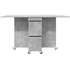 Valgomojo stalas 2 pcs 140 x 80 x 77 cm Apdirbta mediena