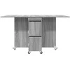 Valgomojo stalas 2 pcs 140 x 80 x 77 cm Apdirbta mediena