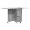 Valgomojo stalas 2 pcs 140 x 80 x 77 cm Apdirbta mediena