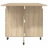 Valgomojo stalas 2 pcs 140 x 80 x 77 cm Apdirbta mediena
