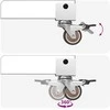 Valgomojo stalas 2 pcs 140 x 80 x 77 cm Apdirbta mediena Balta
