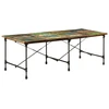 Valgomojo stalas, 220x90x77cm, perdirbtos medienos masyvas
