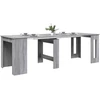 Valgomojo stalas 240 x 85 x 75 cm Apdirbta mediena Pilka Sonoma
