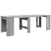 Valgomojo stalas 240 x 85 x 75 cm Apdirbta mediena Pilka Sonoma