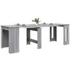 Valgomojo stalas 240 x 85 x 75 cm Apdirbta mediena Pilka Sonoma